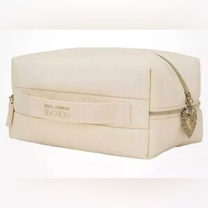 Dolce & Gabbana Devotion Cream gold makeup bag cosmetic bag travel bag